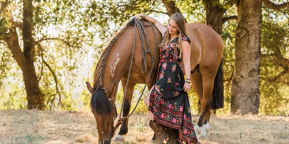 Mikko's Choice owner, Emma, with her beautiful horse, Mikko.