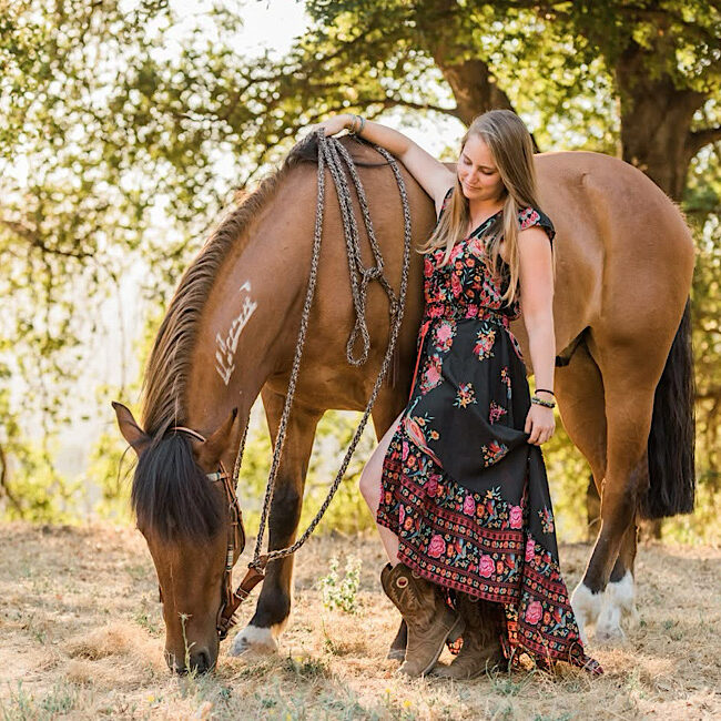 Mikko's Choice owner, Emma, with her beautiful horse, Mikko.